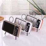 2-in-1 Retro TV Phone Holder & Speaker